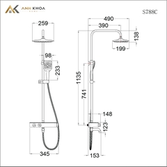 Sen tắm cây nhiệt độ Caesar S788C