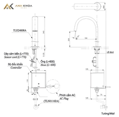 Vòi cảm ứng tự động TOTO TLE24008V