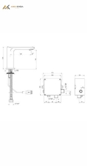 Vòi chậu cảm ứng Jaquar SNR-ABR-15019PMV