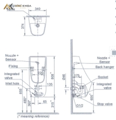 Bồn tiểu nam Inax AU-468IR