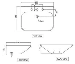 Chậu rửa dương bàn LAS-WHT-91931