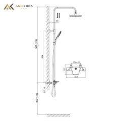 Sen tắm cây D&K DK2143741B14