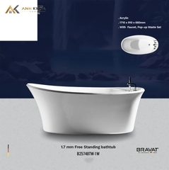 Bồn tắm đặt sàn Bravat B25748TW-1W