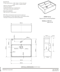 Chậu rửa bán âm bàn Moen SW51571