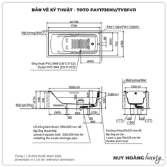 Bồn tắm nhựa TOTO PAY1730HV/TVBF411