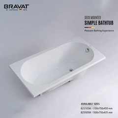 Bồn tắm xây Bravat B25705W