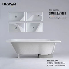 Bồn tắm xây Bravat B25705W