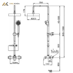 Sen tắm cây COTTO CT2035WS