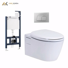 Bồn cầu âm tường Cotto SC1986(F)+C962100+C942100