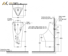 Bồn tiểu nam treo tường TOTO USWN902AEV