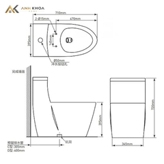 Bồn cầu 1 khối Moen SW3182C1