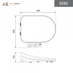 Nắp bồn cầu thông minh DK-629G