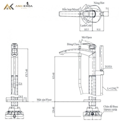Vòi sen bồn tắm TOTO TBG09306AA/TBN01105B