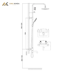 Sen tắm cây D&K DK-HJ1668CP