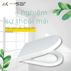 Nắp bồn cầu Caesar M243 ABS màu trắng