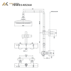 Sen cây nhiệt độ TOTO TBW01402AA