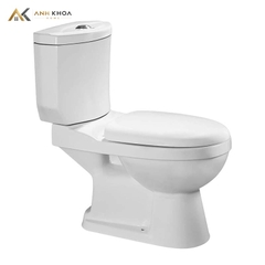 Bồn cầu 2 khối Hảo Cảnh HC-V127 nắp êm 2 nhấn