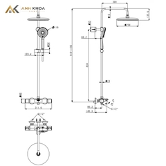 Sen tắm cây American Standard WF-1M13