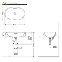 Chậu rửa đặt bàn TOTO PJS05WE#MW