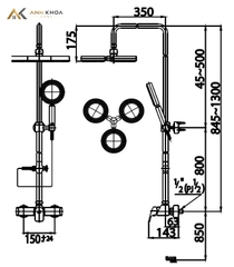 Sen tắm cây COTTO CT2071W