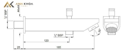 Vòi bồn tắm Jaquar SPJ-CHR-37463V