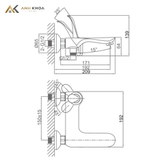 Sen tắm nóng lạnh D&K DK1033241