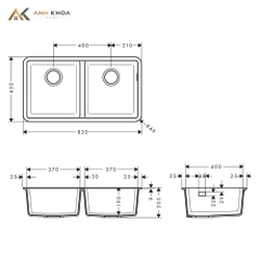 Chậu rửa bát Hansgrohe 43434380