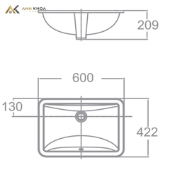 Chậu rửa âm bàn American Standard TI-0459-WT