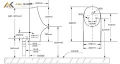 Bồn tiểu nam Moen SW6151HPG