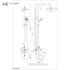 Sen tắm cây D&K DK1343701B09