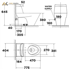 Bồn cầu điện tử American Standard VF-2010PL