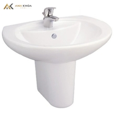 Chậu rửa treo tường Cotto C0107+C4201