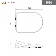 Nắp bồn cầu thông minh DK-658G