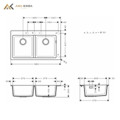 Chậu rửa bát Hansgrohe 43316290