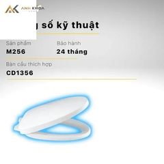 Nắp bồn cầu Caesar M256
