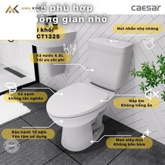 Bồn cầu 2 khối Caesar CDS1325