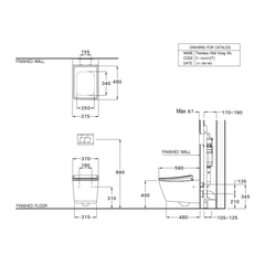 Bồn cầu âm tường Cotto SC19337(F)