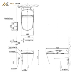 Bồn cầu thông minh TOTO CW992VA/TCF992WA/T53P100VR