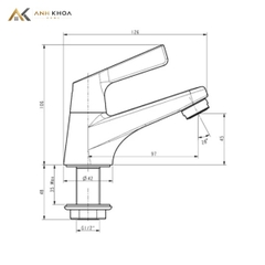 Vòi chậu 1 đường lạnh American Standard WF-T601