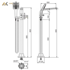 Vòi bồn tắm American Standard WF-6816