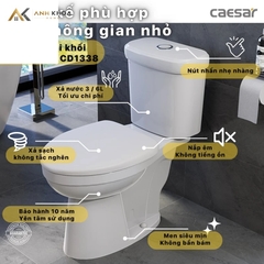 Bồn cầu 2 khối Caesar CT1338 / CTS1338
