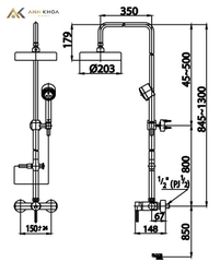 Sen tắm cây COTTO CT2047WS