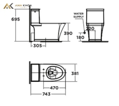 Bồn cầu điện tử American Standard WP-2025PR