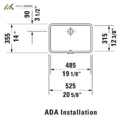 Chậu rửa âm bàn Duravit 0330480000