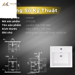 Chậu rửa Caesar LF5236