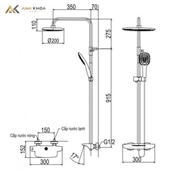 Sen tắm cây Viglacera Platinum P.58.320