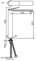 Vòi chậu nóng lạnh Jaquar LAG-GBP-91023BWFV