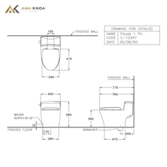 Bồn cầu 1 khối Cotto C10347