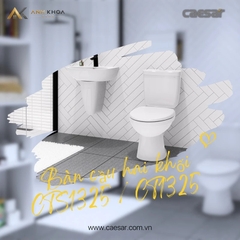 Bồn cầu 2 khối Caesar CT1325 / CTS1325