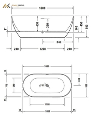 Bồn tắm đặt sàn Duravit 700561000000000